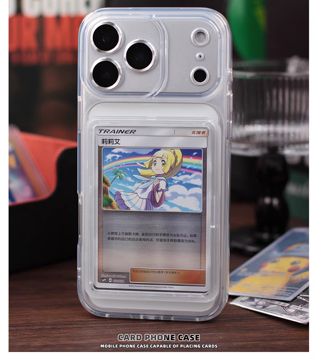 Cover Antiurto con Porta Carte Collection POKEMON ONE PIECE IPhone 17