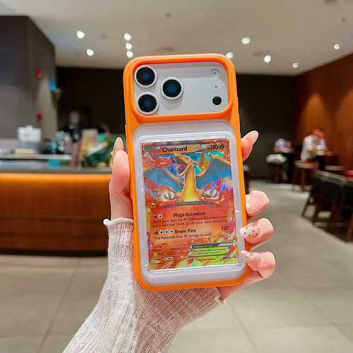 Cover Antiurto con Porta Carte Collection POKEMON ONE PIECE IPhone 17 PRO MAX
