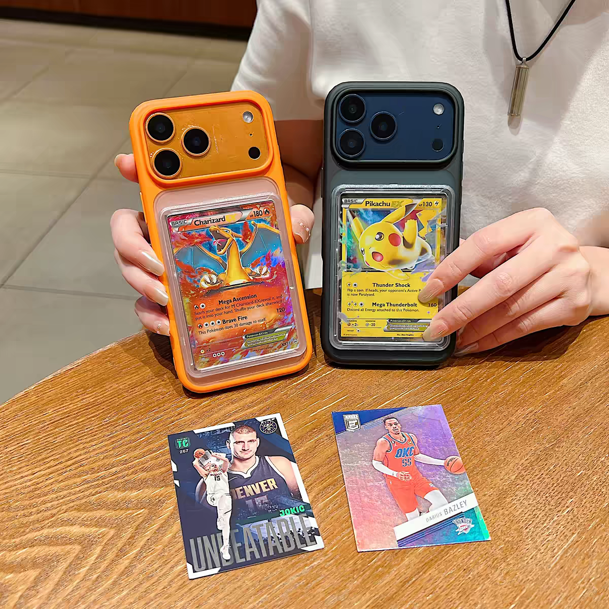 Cover Antiurto con Porta Carte Collection POKEMON ONE PIECE IPhone 17 PRO MAX