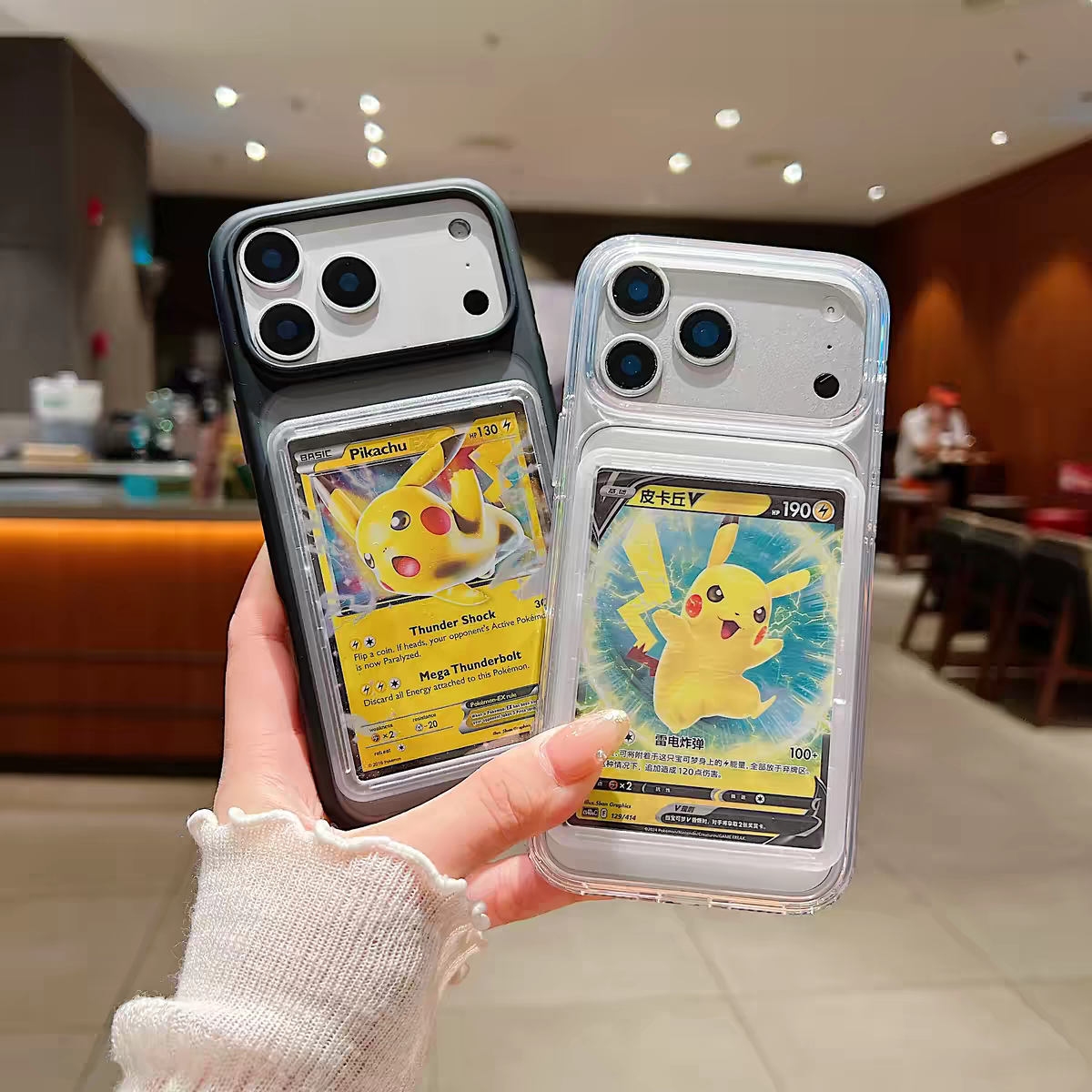 Cover Antiurto con Porta Carte Collection POKEMON ONE PIECE IPhone 17
