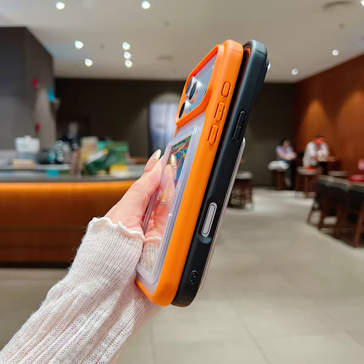 Cover Antiurto con Porta Carte Collection POKEMON ONE PIECE IPhone 17 PRO MAX