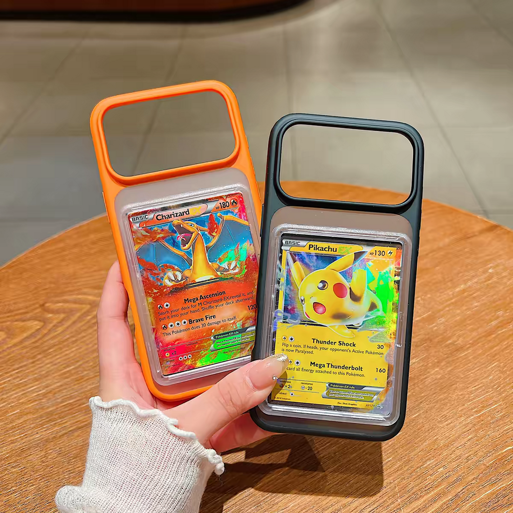 Cover Antiurto con Porta Carte Collection POKEMON ONE PIECE IPhone 17 PRO MAX