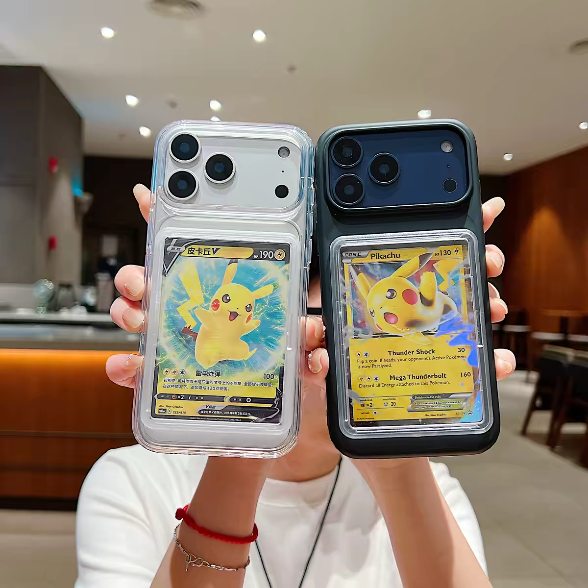 Cover Antiurto con Porta Carte Collection POKEMON ONE PIECE IPhone 17