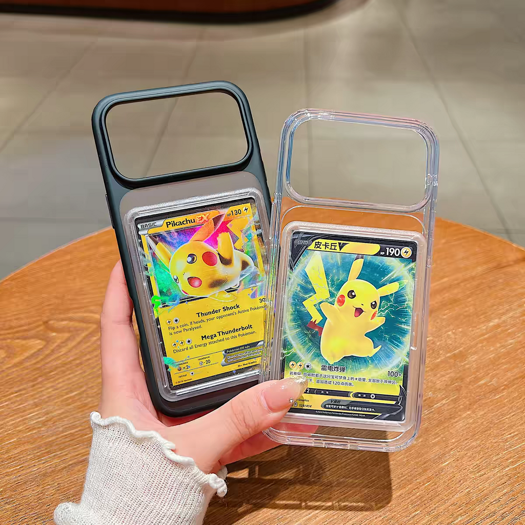 Cover Antiurto con Porta Carte Collection POKEMON ONE PIECE IPhone 17 PRO MAX
